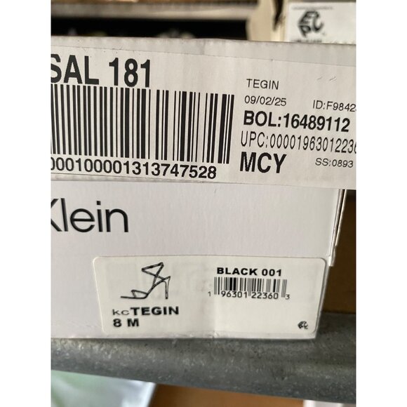 Calvin Klein Womens Tegin Strappy High Stiletto Dress Sandals Black Size 8M NIB - Picture 3 of 3
